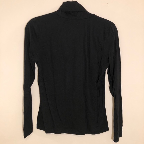 Sigrid Olsen Black Turtleneck Shirt - Picture 4 of 4